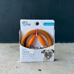 You & Me Orange Tie-Out Cable for Dogs